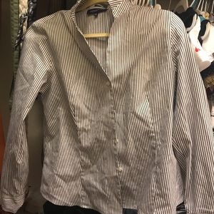 Jones New York women striped button down